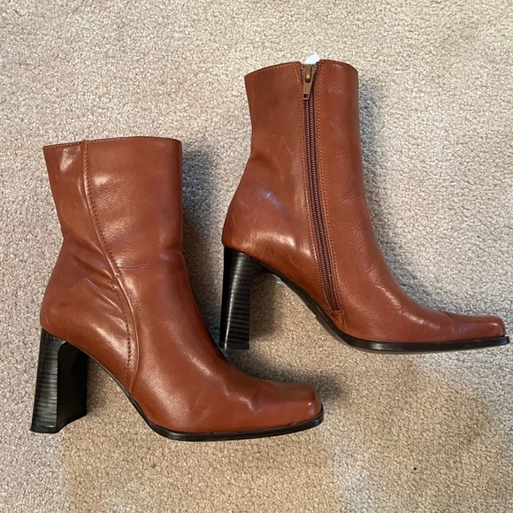 Brown Leather Boots - Picture 1 of 2